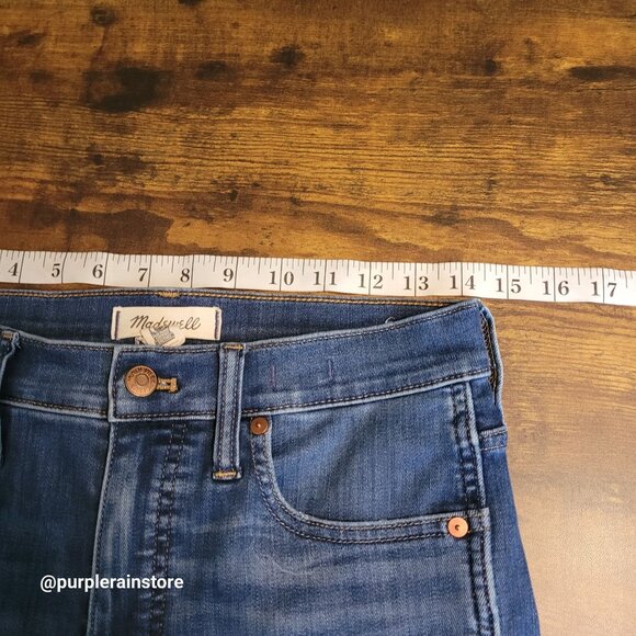 Madewell Jeans Size 28 Stovepipe High Rise Tummy Control Leman Wash MB466 - Picture 8 of 13